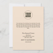 Kerst in juli aangepaste bedrijfsnaam Logo & tekst Kaart (Achterkant)