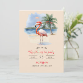 Kerst in juli aangepaste bedrijfsnaam Logo & tekst Kaart