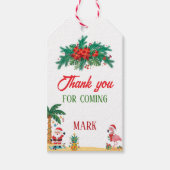 Kerst in juli bedanklabel cadeaulabel (Voorkant)