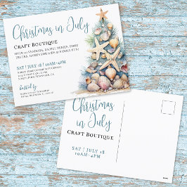 Kerst in Juli Boutique Markt Feestdagenkaart