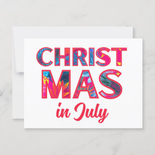 KERST IN JULI BRIEFKAART