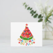 KERST IN JULI BRIEFKAART (Staand voorkant)