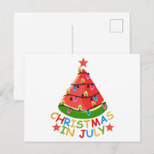 KERST IN JULI BRIEFKAART (Voorkant / Achterkant)
