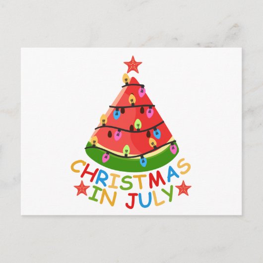 KERST IN JULI BRIEFKAART (Voorkant)