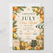 Kerst in juli Citroen Zomerfeest Kaart (Voorkant)