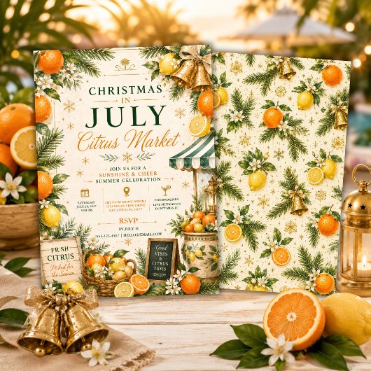 Kerst in juli Citroen Zomerfeest Kaart