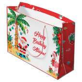 Kerst-in-juli favorietentas groot cadeauzakje (Achterkant Gekanteld)