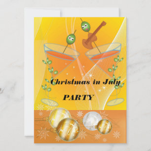 Kerst in juli feest kaart