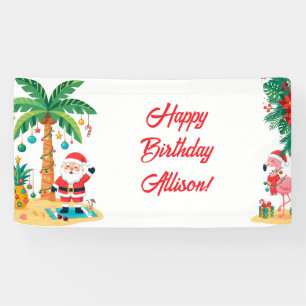 Kerst-in-juli-feestbanner Spandoek