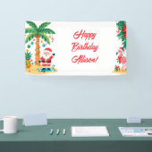 Kerst-in-juli-feestbanner Spandoek (Beurs)