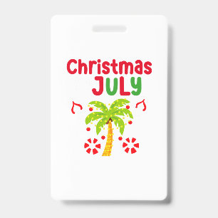 Kerst in juli Flip Flop Funny Summer Xmas Mannen Badge
