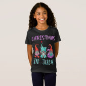 Kerst in juli Funny Gnomes Kerstmis in juli G T-shirt (Voorkant volledig)