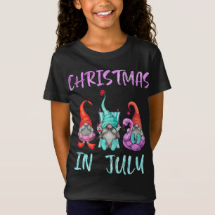 Kerst in juli Funny Gnomes Kerstmis in juli G T-shirt