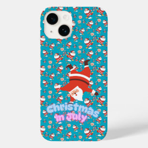 Kerst in juli Funny Santa Pattern Telefoonhoesje Case-Mate iPhone 14 Hoesje