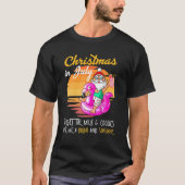 Kerst in juli geef me een sausje Drink en zon T-shirt (Voorkant)