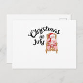 Kerst in juli Grappig cadeau Feestdagenkaart (Voorkant / Achterkant)