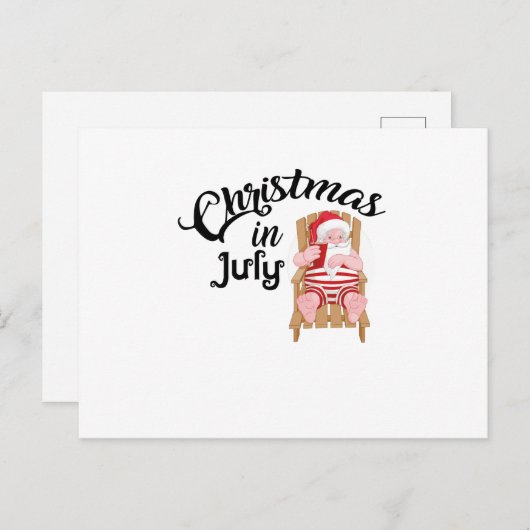 Kerst in juli Grappig cadeau Feestdagenkaart (Voorkant / Achterkant)