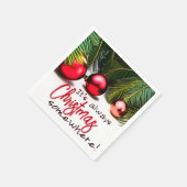 Kerst in juli Grappig Gezegde Zomerpalmboom Servet (Hoek)