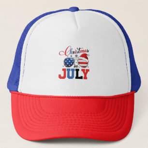 Kerst in juli Grappige Kerstman 4u van juli Trucker Pet
