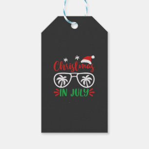 Kerst in juli Grappige Kerstvakantie Zomer Cadeaulabel