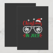 Kerst in juli Grappige Kerstvakantie Zomer Kaart (Voorkant / Achterkant)