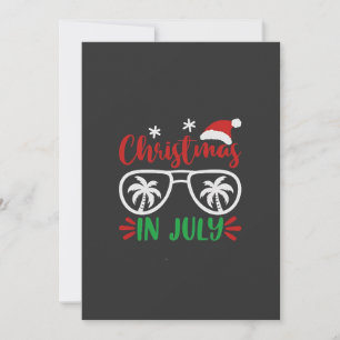 Kerst in juli Grappige Kerstvakantie Zomer Kaart