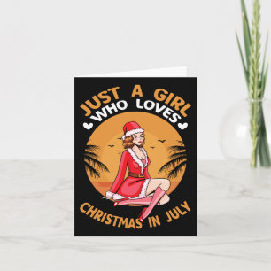 Kerst in juli - Grappige zomer Flamingo Kerstmis Kaart