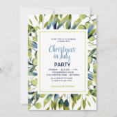 Kerst in juli Groene Blauwe Blauwe Blauwe Blauwe B Kaart (Voorkant)