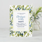 Kerst in juli Groene Blauwe Blauwe Blauwe Blauwe B Kaart (Staand voorkant)