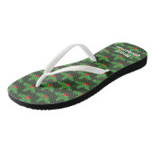 Kerst in juli holly leaf strand teenslippers (Schuin)