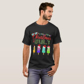 Kerst in juli ijsmuts poppen in de kerstmuts t-shirt (Voorkant volledig)