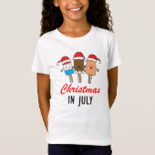 Kerst in juli ijzel Poppen schattig T-shirt (Voorkant)