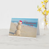 kerst in juli kaart (Gele Bloem)