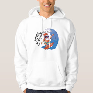 Kerst in juli Kaart Klassieke Round Sticker Napki Hoodie