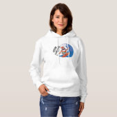 Kerst in juli Kaart Klassieke Round Sticker Napki Hoodie (Voorkant volledig)