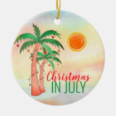 Kerst in juli keramische sieraad keramisch ornament (Voorkant)