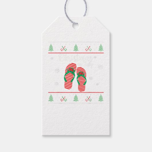 Kerst in juli Lelijke kerst Zomer Gift labels Cadeaulabel (Voorkant)