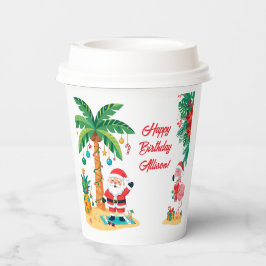 Kerst-in-juli-papieren beker
