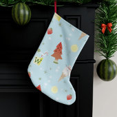 Kerst in juli Patroon Kerst Stocking Grote Kerstsok