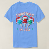 Kerst in juli Retro voor kinderen Ice Santa Funny T-shirt (Design voorkant)