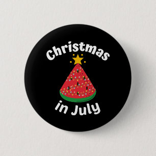 KERST IN JULI RONDE BUTTON 5,7 CM