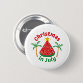 KERST IN JULI RONDE BUTTON 5,7 CM (Voorkant /achterkant)