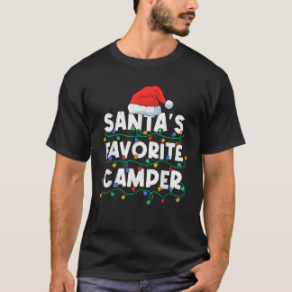 Kerst in juli Santas Favoriete Camper Camping L T-shirt