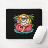 Kerst in juli Shirt Santa Flamingo Float Mannen Wo Muismat (Met muis)