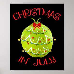 Kerst in juli Shirt voor Hawaiiaanse vrouwen Kinde Poster