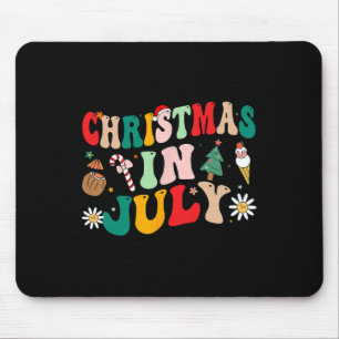 Kerst in juli Shirten Groovy Xmas Zomer Mannen WO Muismat