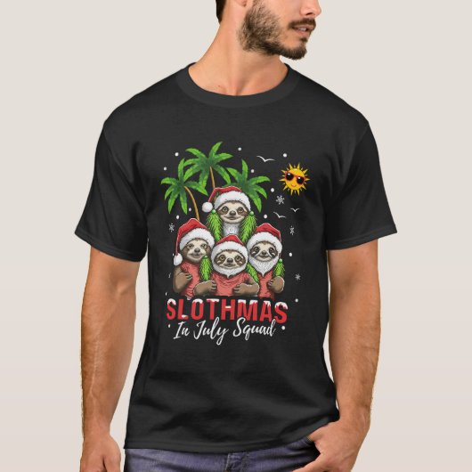 Kerst in juli Slots in juli Squad Fu T-shirt (Voorkant)
