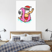 Kerst in juli Squad Funny Merry Xmas Mannen Vrouwe Canvas Afdruk (Insitu (Slaapkamer))