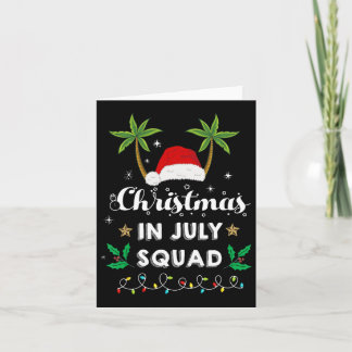 Kerst in juli Squad Grappig Zomer Kerstman Ha Kaart