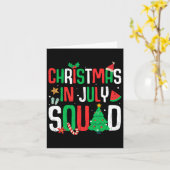 Kerst in juli Squad Grappige zomer strand vakantie Kaart (Gele Bloem)